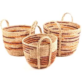 DKD Home Decor Cesta Boho Natural Marron Seagrass 38 x 41 x 38 cm Set de 3 Precio: 66.78999987. SKU: B1DPG8ZTBK