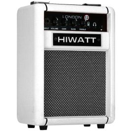 Hiwatt Amplificador Guitarra Combo London 12W con Bluetooth, Altavoz 6.5", Blanco, EQ 2 Bandas, Entrada Aux y Auriculares
