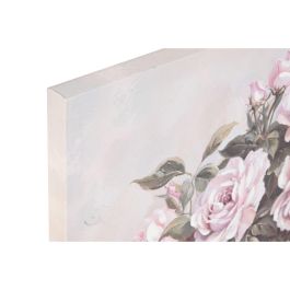 Cuadro Romantico DKD Home Decor Rosa Blanco 3 x 60 x 60 cm (4 Unidades) Cuadro Romantico DKD Home Decor Rosa Blanco 3 x 60 x 60 cm (4 Unidades)