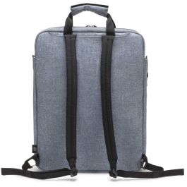 DICOTA MOTION 13 Eco Tote Bag para Portátiles 13-15.6" Azul Denim, Poliéster PET Reciclado con Compartimento para Tableta