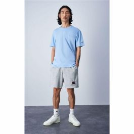 Camiseta de Manga Corta Hombre Champion Crewneck Azul