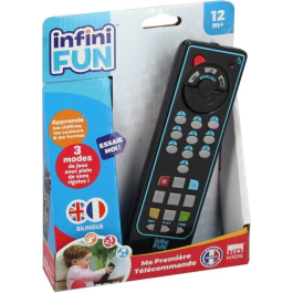 TALDEC Control Remoto Educativo Bilingüe Infini Fun Francés Inglés Números Colores Formas Aprendizaje Infantil