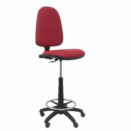 Piqueras y Crespo Taburete Ayna S-Brazos Regulable en Altura con Aro Reposapiés, Modelo T04 - Tapizado Bali Granate Precio: 161.59000055. SKU: S5702438