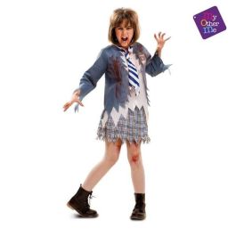 Disfraz infantil estudiante zombie chica talla 7-9 años