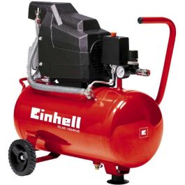 Einhell TC-AC 190/24/8 - Compresor de Aire 165 l/min, 8 bar, 1500 W, Color Negro/Rojo