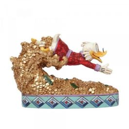 Enesco Figura Disney Clásicos Tío Gilito, Resina de Piedra, Pintada a Mano, 14 cm