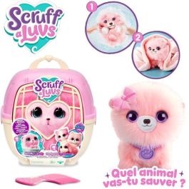 Moose Bola de Pelo Scruff Pink Peluche Sorpresa: Lávalo y revela qué mascota es realmente. Incluye peine y collar. +3 años
