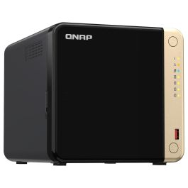 QNAP TS-464-8G Servidor NAS 4 Bahías con Intel Celeron N5095, 8GB RAM, 2x Ranuras M.2 NVMe, 2x Puertos 2.5GbE, Compatible con 4x HDD/SSD SATA