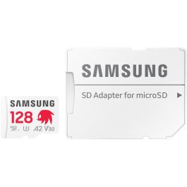 Samsung MB-MD128S 128 GB MicroSDXC UHS-I Clase 10 U3 V30 Tarjeta de Memoria, Lectura 180MB/s, Escritura 130MB/s