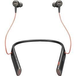 Poly Voyager 6200 UC Auriculares de Cuello Bluetooth con Micrófono, Cancelación de Ruido, Audio Profesional, Multipunto USB-C Negro