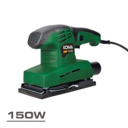 Koma Tools Lo-150 Lijadora Orbital Eléctrica 150 W, Brico Series, 11000 rpm, Almohadilla 90x189mm, Aspiración, Verde/Negro