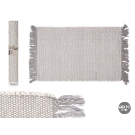 Giftdecor Alfombra Artesanal Gris Claro 60x90 cm Mezcla Poliéster Algodón (8 Unidades) Precio: 45.8900002. SKU: B1F7MBG7EK