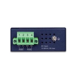 Planet IPOE-260 Inyector PoE+ Industrial 2 Puertos Gigabit 802.3at 36W con Booster 12-54V IP30
