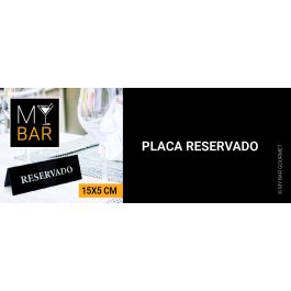 Placa Acrílica Reservado 15x5 cm - My Bar (24 Unidades) Placa Acrílica Reservado 15x5 cm - My Bar (24 Unidades)