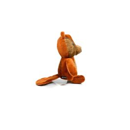 Gloria Peluche para Perro Forest Nitzan, Juguete Divertido y Suave con Squeaker, Estimula el Juego y la Curiosidad, Marrón de Poliéster