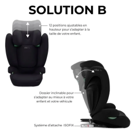 Cybex Silla de Coche Solution S-Fix Volcano Negro Grupo 2/3 Negro