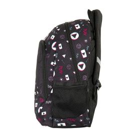 PERONA Mochila Tik Tok 42cm - Mochila Escolar Adaptable a Carro con Bolsillos, Tirantes Acolchados y Detalles Reflectantes