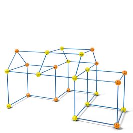 World Brands Xt4803203 Juego de Construcción con Varillas y Conexiones para +5 Años