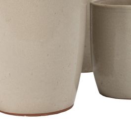 S/5 Jarrones Crema Cerámica Decoración 56 X 56 X 70 cm