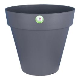 Riviera Maceta Soleilla Redonda Gris Reluciente Ø 39.2x35.8 cm, 25L, Resistente a Heladas y UV, Fabricación Francesa Precio: 25.4999998. SKU: B1E79H26PT