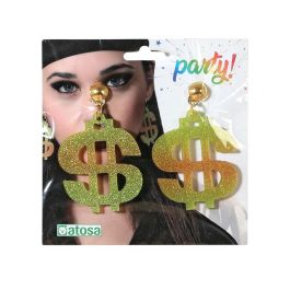 Pendientes Dollar Dorado Mujer Adulto