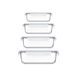Set 4 Fiambreras Borosilic Rec 370 640 1000 1500Ml Vivalto 26X22CM (4 Unidades) Set 4 Fiambreras Borosilic Rec 370 640 1000 1500Ml Vivalto 26X22CM (4 Unidades)
