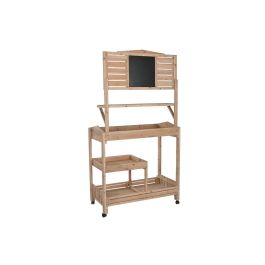 DKD Home Decor Carro Shabby Chic con Pizarra Desmontable de Abeto y MDF, Acabado Natural, 51x101x188 cm DKD Home Decor Carro Shabby Chic con Pizarra Desmontable de Abeto y MDF, Acabado Natural, 51x101x188 cm