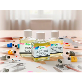 Liderpapel Trementina Destilada para Oleo, Solvente y Limpiador de Pinceles, Bote 75 ml