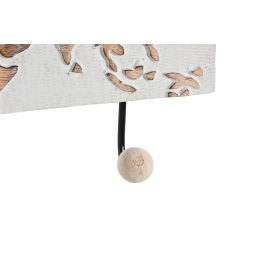 Perchero Pared Colonial DKD Home Decor Marron Blanco 5 x 16 x 38 cm Perchero Pared Colonial DKD Home Decor Marron Blanco 5 x 16 x 38 cm