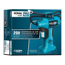 Koma Tools Compresor de aire 20V Pro Series, 160PSI, luz de trabajo, manguera 50cm, 17.5x7.5x22.5cm