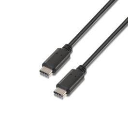 Cable USB 2.0 Tipo-C Aisens A107-0057/ USB Tipo-C Macho - USB Tipo-C Macho/ Hasta 9W/ 625Mbps/ 2m/ Negro Precio: 3.50000002. SKU: S0236618