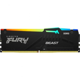 Memoria RAM Kingston FURY Beast RGB 16GB/ DDR5/ 6000MHz/ 1.35V/ CL40/ DIMM Precio: 84.99917734. SKU: S55156737