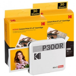 Impresora Fotográfica Kodak MINI 3 RETRO P300RW60 Blanco