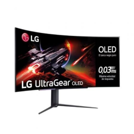Monitor Gaming Ultrapanorámico Curvo LG UltraGear 45GR95QE-B 44.5"/ WQHD/ 0.03ms/ 240Hz/ OLED/ Regulable en altura/ Negro Precio: 1376.95000047. SKU: S7822154