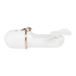 Orbegozo HF 2500 Ventilador de Mano Portátil, 2 Velocidades, Batería Litio 1200 mAh, Carga USB, Blanco/Oro Rosado con Funda Orbegozo HF 2500 Ventilador de Mano Portátil, 2 Velocidades, Batería Litio 1200 mAh, Carga USB, Blanco/Oro Rosado con Funda