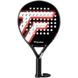 Tecnifibre 17450 TECN Pala de Pádel Wall Master ONE para Principiantes | Forma Redondeada, Control y Tolerancia | Negra y Blanca, 370g
