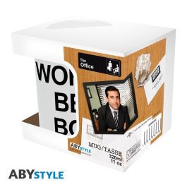 Abystyle Taza The Office "World's Best Boss" Cerámica 320 ml Pack x2, Apta Lavavajillas y Microondas