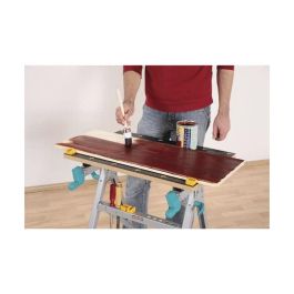 Wolfcraft Banco de mordaza con chasis reforzado 6177000, 64,5x30cm - 45,0x80cm, aluminio