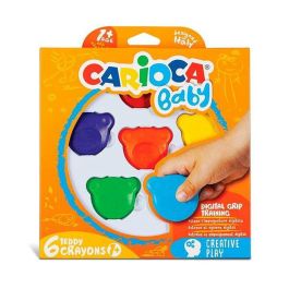 Ceras de colores Carioca Teddy 6 Piezas Multicolor (12 Unidades) Ceras de colores Carioca Teddy 6 Piezas Multicolor (12 Unidades)