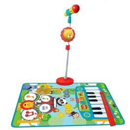 Fisher Price Alfombra Batería y Piano con Micrófono de Pie y Baquetas Precio: 32.99000023. SKU: S2405384