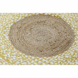 Alfombra DKD Home Decor Marrón Blanco Amarillo (148 x 148 x 1 cm)