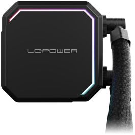 LC-Power LC-CC-240-B-ARGB Cooler All-in-One de Líquido para Procesador, 2 Ventiladores 12 cm, Iluminación ARGB, Negro