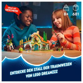Lego DREAMZzz 71459 Establo de Criaturas de Ensueño, Juguete de Granja con Figura de Ciervo 2 en 1