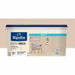 Ripolin Pintura Interior Monocapa Matt Linen 2.5L - Muy Cubriente para Paredes, Carpintería y Radiadores