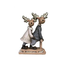 Figura Navidad Moderna DKD Home Decor 6 x 18 x 13 cm (4 Unidades) Figura Navidad Moderna DKD Home Decor 6 x 18 x 13 cm (4 Unidades)