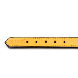 Gloria Collar Piel Acolchado 30 cm x 15 mm Amarillo