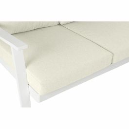 Sofa Terraza Y Jardin DKD Home Decor Blanco Beige 212 x 86 x 212 cm Set de 4