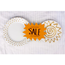 Blanca Cartel Cartulina Etiqueta Marcaprecios Amarillo/Naranja Fluorescente 80x120 mm 450 gr Pack 50 Unidades