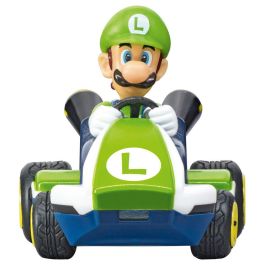 CARRERA Coche RC Luigi Mario Kart, teledirigido, escala 1:50, 5 km/h, +6 años, con batería recargable y USB