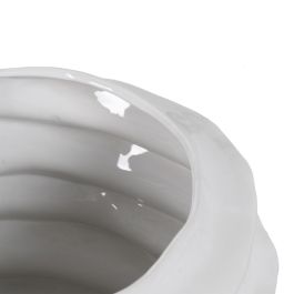 Jarrón Blanco Cerámica Decoración 44,50 X 44 X 46,50 cm